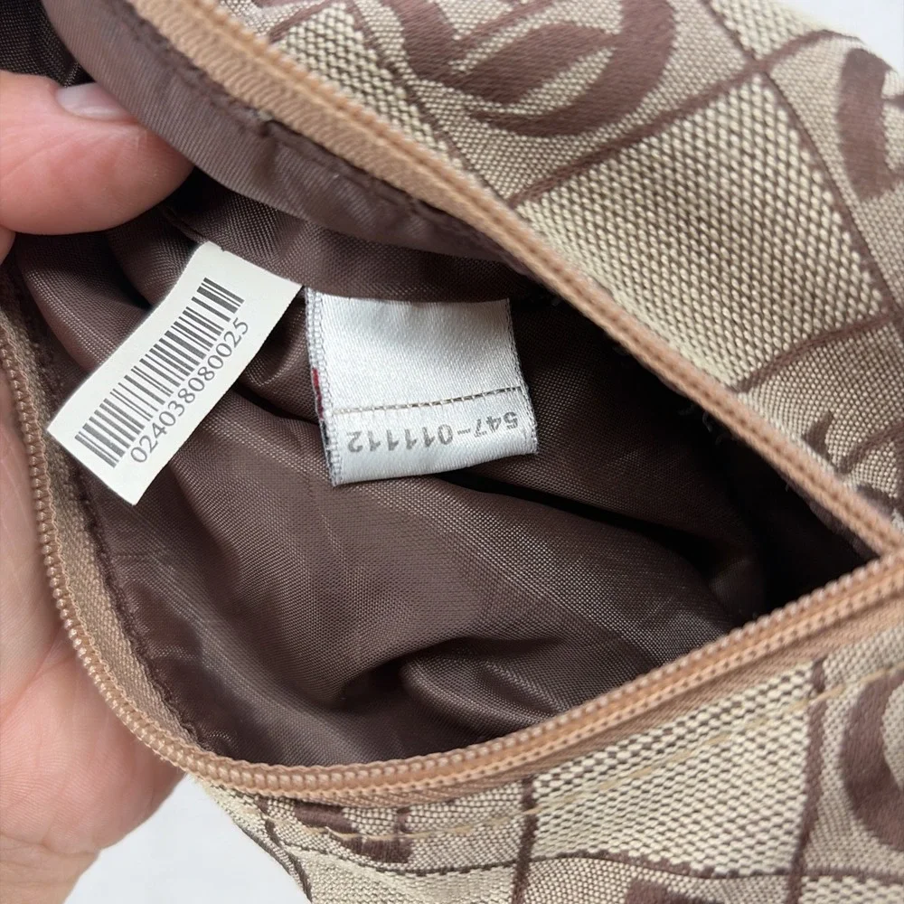 Vintage Y2K Fubu the Collection Canvas Logo Hobo Baguette Bag